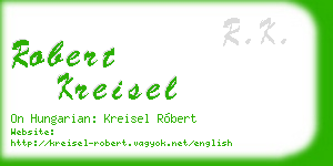 robert kreisel business card