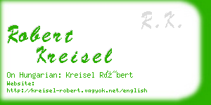 robert kreisel business card